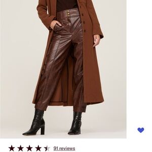Veronica Beard Carabella Vegan Leather Pants